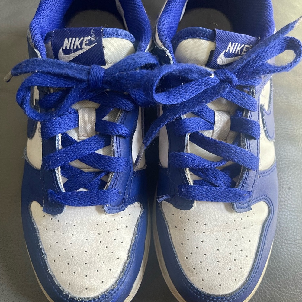 Nike Kids Royal Blue and White Sneakers